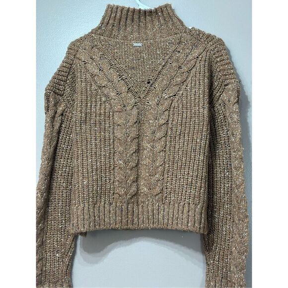 NWOT prAna Laurel Creek Silk Wool Blend 1/4 Zip Cable Knit Sweater Women's S - Picture 12 of 13